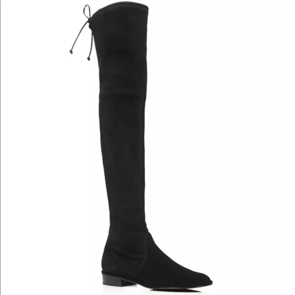 Stuart Weitzman Lowland black suede boots